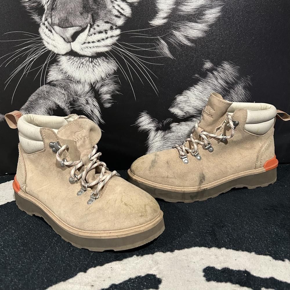 Sorel Hi-Line 2009121209 Ankle Boot Women's 11 Brown Suede Hiking Waterproof